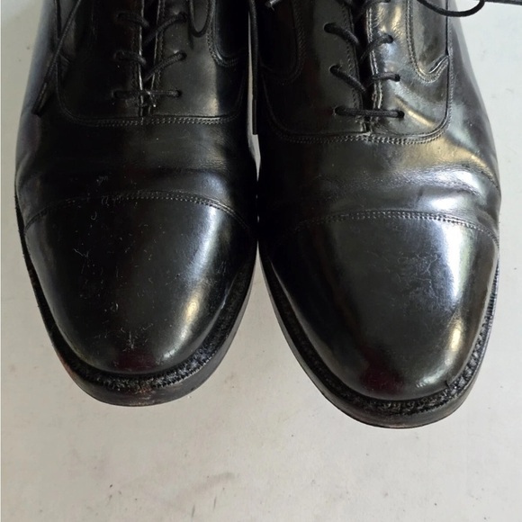 Johnston & Murphy Dress Shoes 8.5 Men Optima Black Leather Lace Up Excellent - Picture 9 of 14
